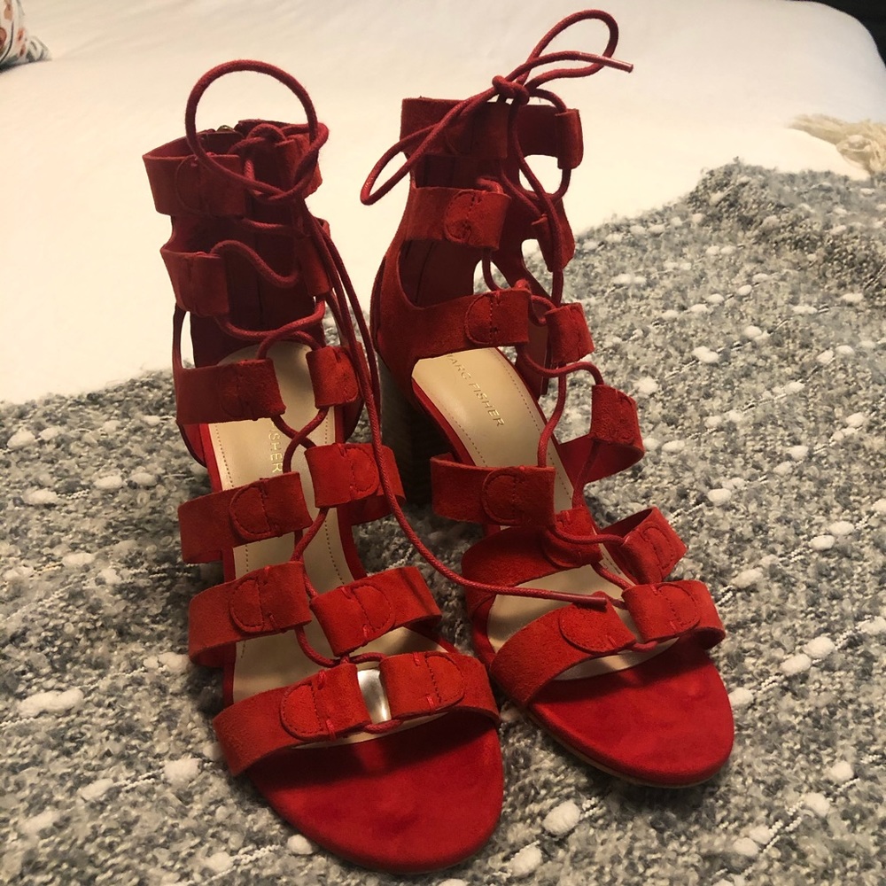 Marc Fisher Red Sandals